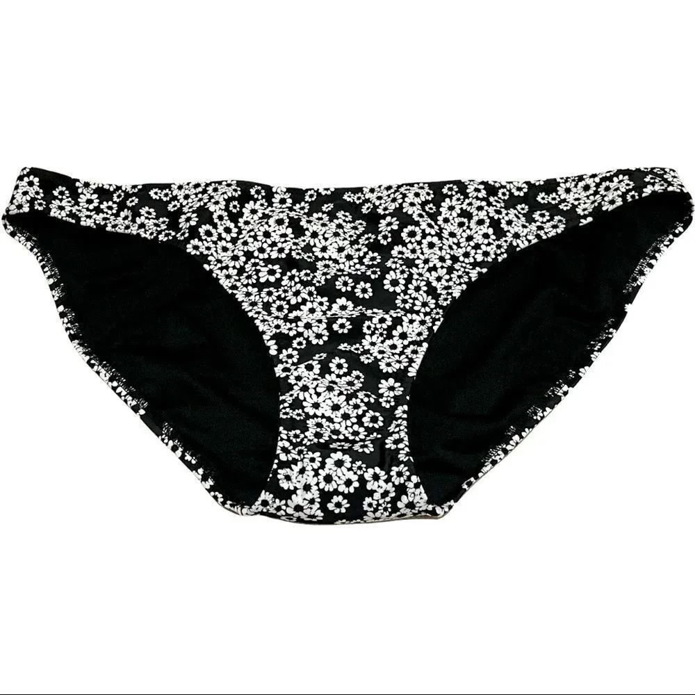 Old Navy B&W Floral Print Bikini Bottom Sz XXL NWOT